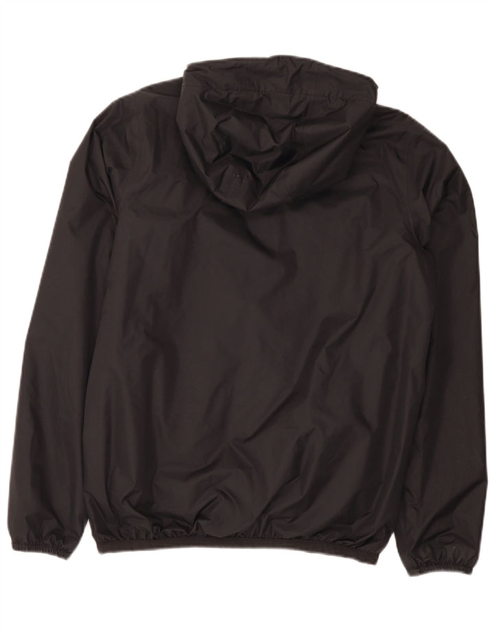K-Way Chaqueta impermeable extragrande con capucha para mujer UK 10 Small Black Polyamide