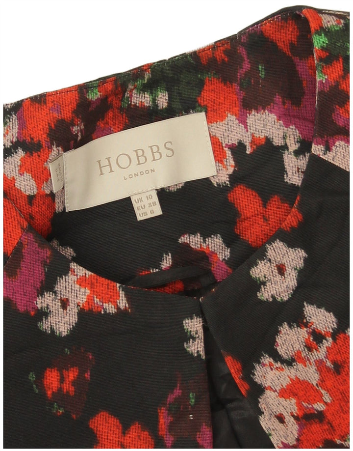 Hobbs Abrigo extragrande para mujer Reino Unido 10 Pequeño Poliéster floral negro