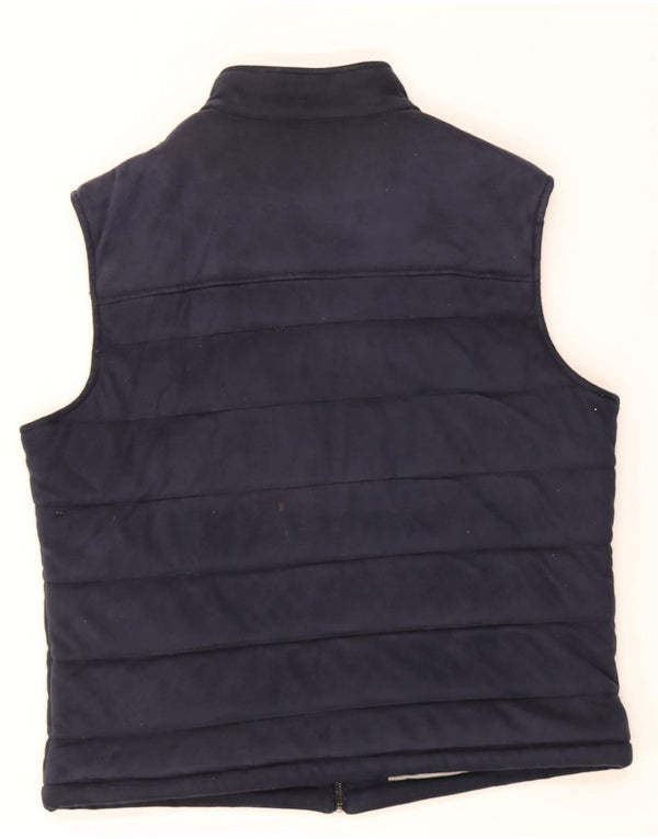 Zara Hombre Chaleco Acolchado UK 42 XL Azul Marino