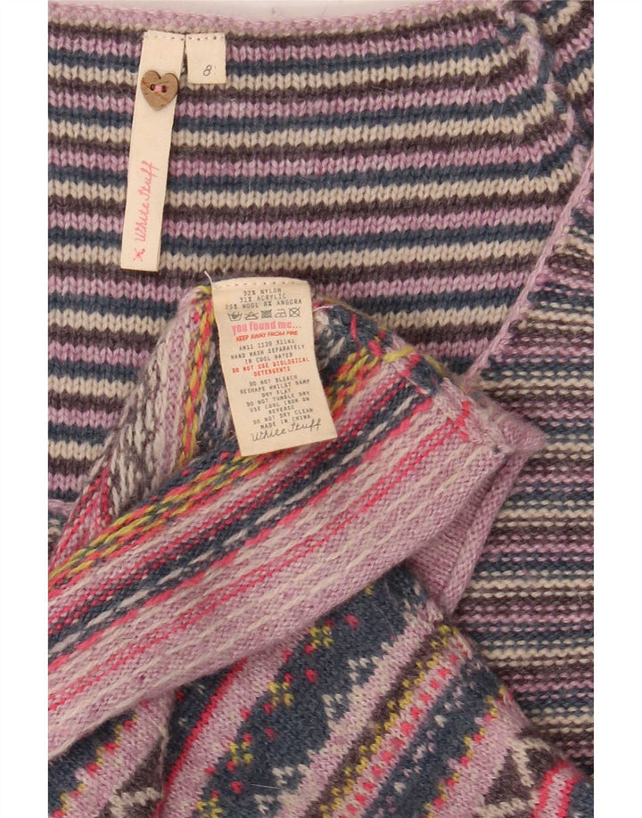 Vestido tipo jersey para mujer de White Stuff, talla 40, talla pequeña, multicolor, a rayas