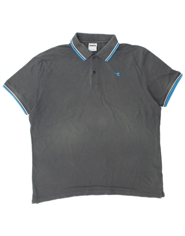 DIADORA Polo Hombre XL Gris Algodón