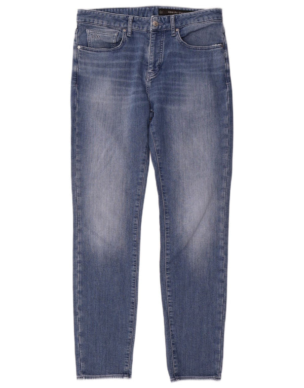 Armani Exchange Vaqueros Slim Mujer W32 L32 Algodón Azul