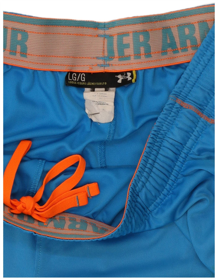 Under Armour Pantalones cortos deportivos holgados para hombre Poliéster azul grande