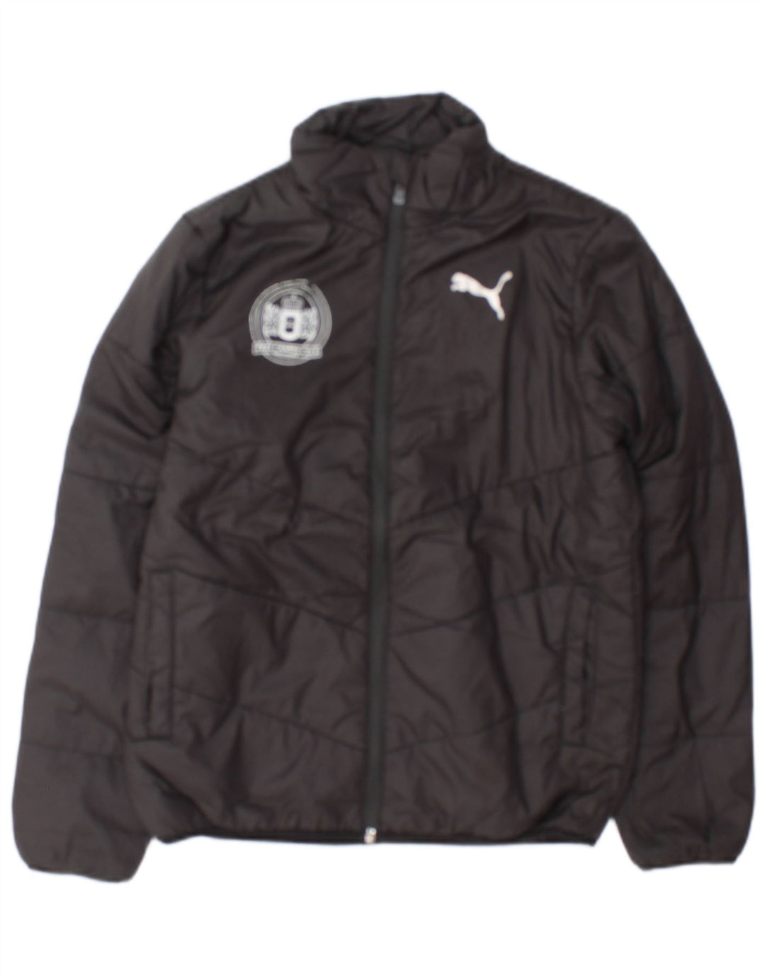 Puma Chaqueta acolchada con gráfico para niño 11-12 años Negro Poliéster