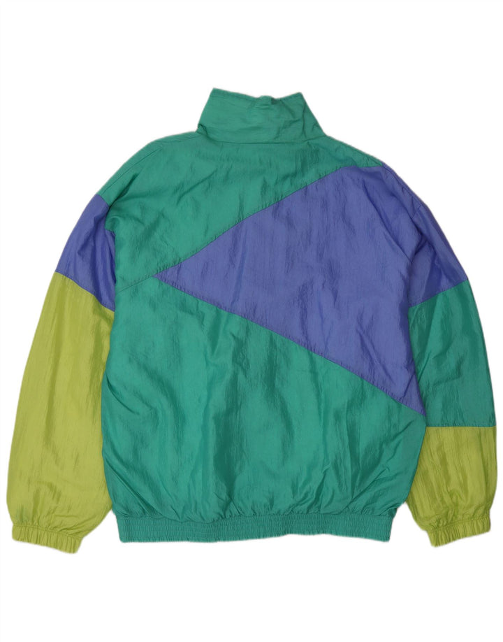 Sergio Tacchini Chaqueta de chándal para hombre IT 50 Medium Green Colourblock