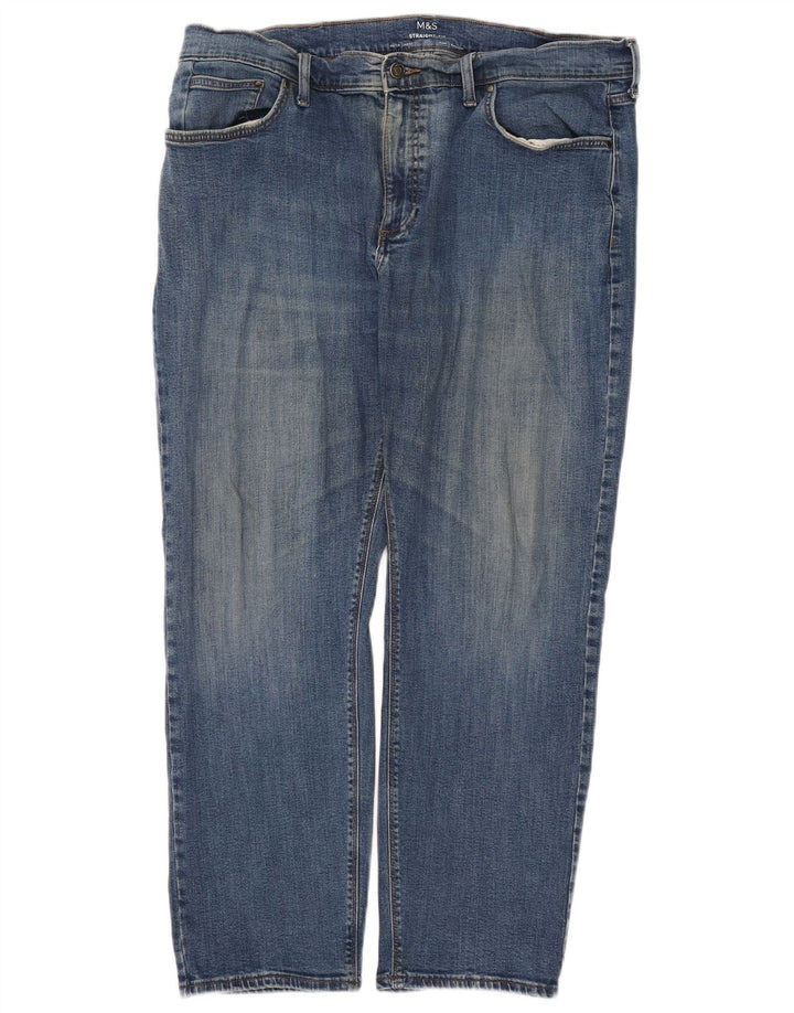 Marks & Spencer Vaqueros rectos para hombre W40 L29 Algodón azul