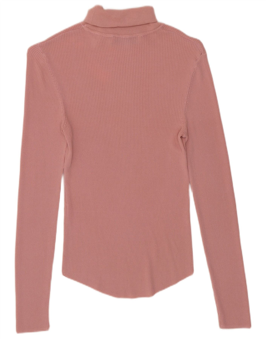 Zara Mujer Top Manga Larga UK 8 Small Rosa