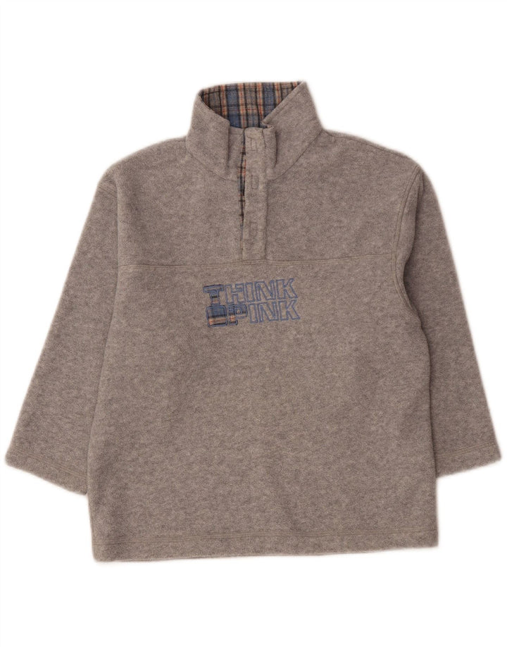 Think Pink Jersey polar gráfico para niños 5-6 años Gris Poliéster