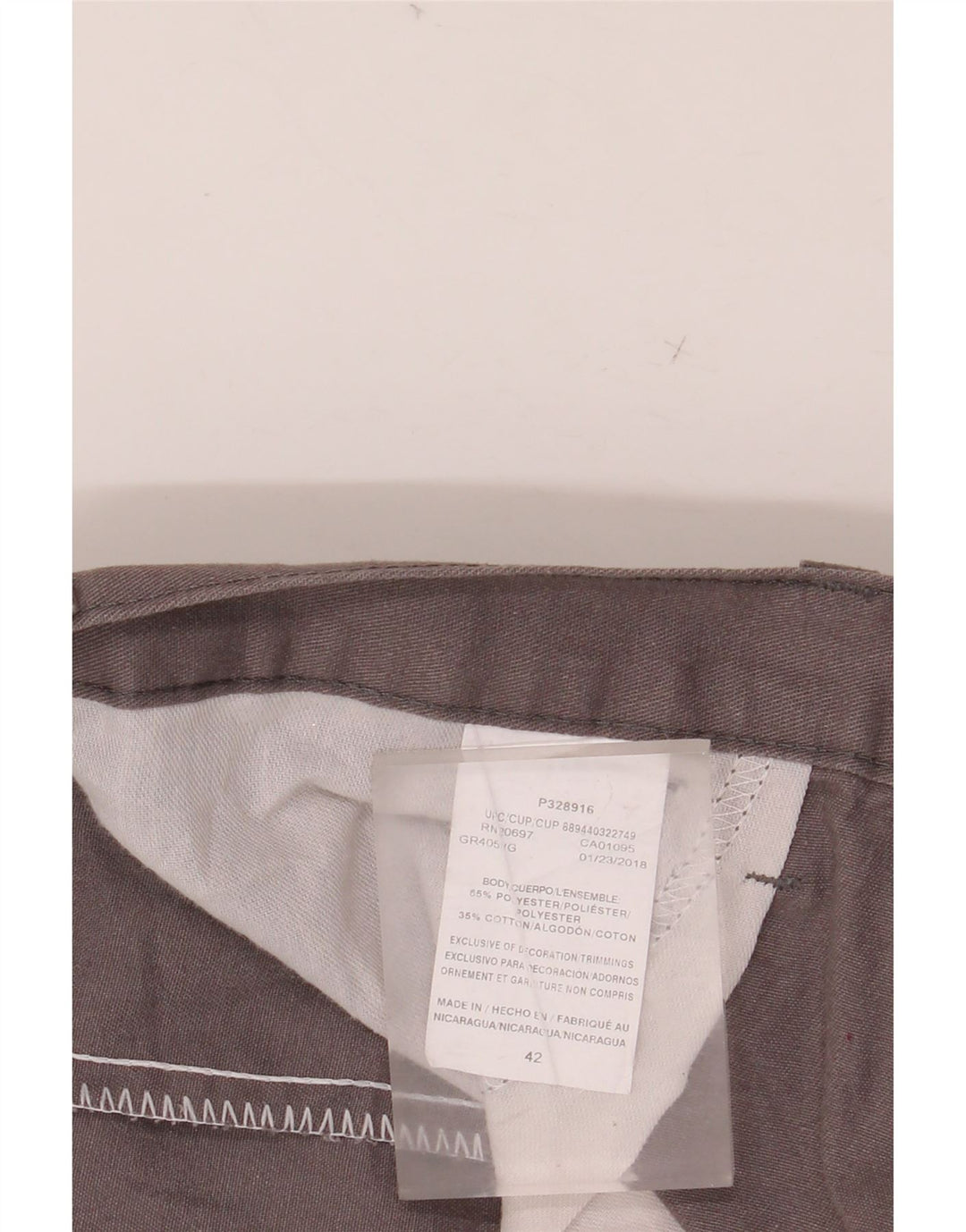 DICKIES Pantalones cortos casuales para hombre W42 2XL Gris Colorblock Poliéster