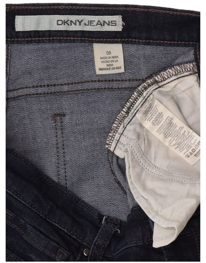 Dkny Pantalones cortos de mezclilla para mujer US 8 Medium W30 Azul marino Algodón