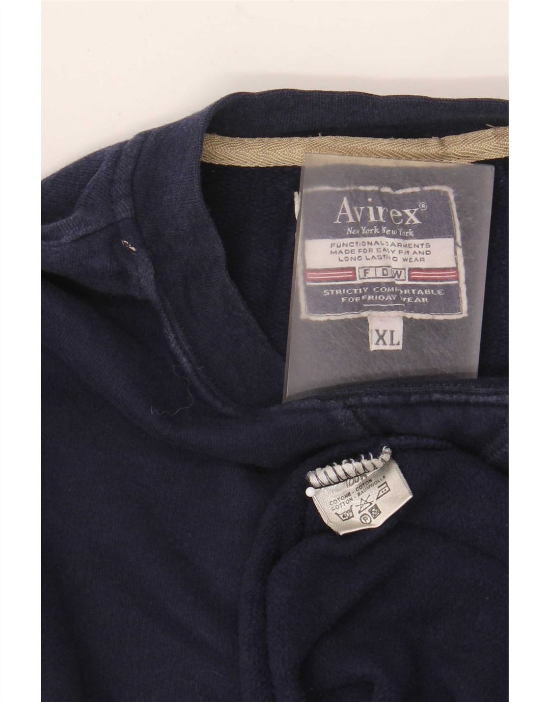 Avirex Sudadera Hombre Jumper XL Azul Marino Algodón