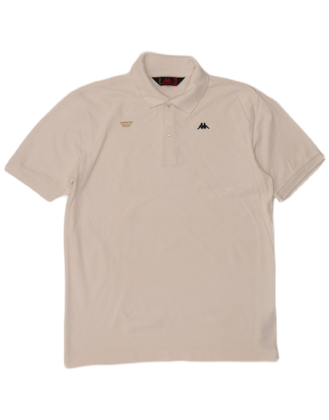 Kappa Polo Hombre Grande Blanco Algodón