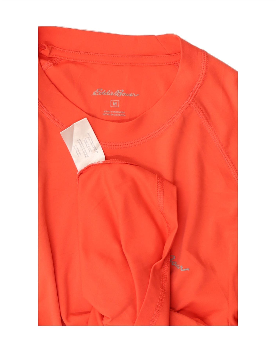 EDDIE BAUER Womens Graphic Top Long Sleeve UK 14 Medium Orange Polyester Vintage Eddie Bauer and Second-Hand Eddie Bauer from Messina Hembry 