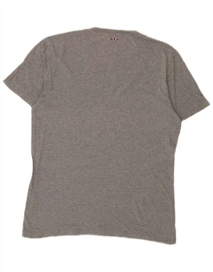 Napapijri Camiseta con gráfico geográfico para hombre Gris medio