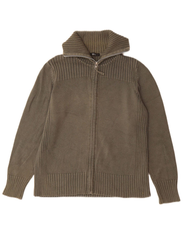 Marks & Spencer Cárdigan para Mujer UK 40 XL Algodón Caqui