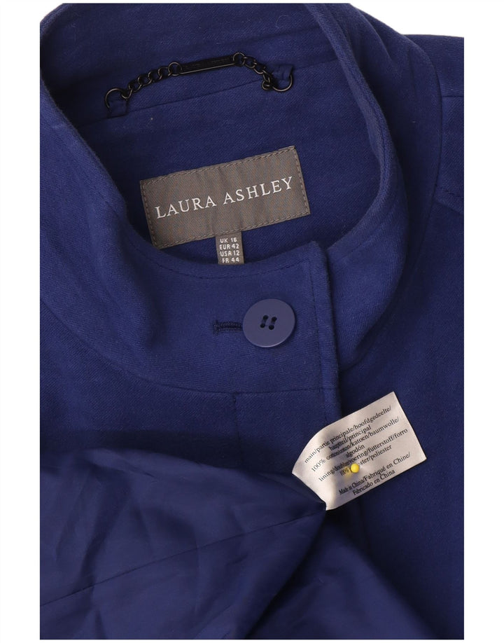 Laura Ashley Abrigo para mujer Reino Unido 40 Grande Algodón azul marino