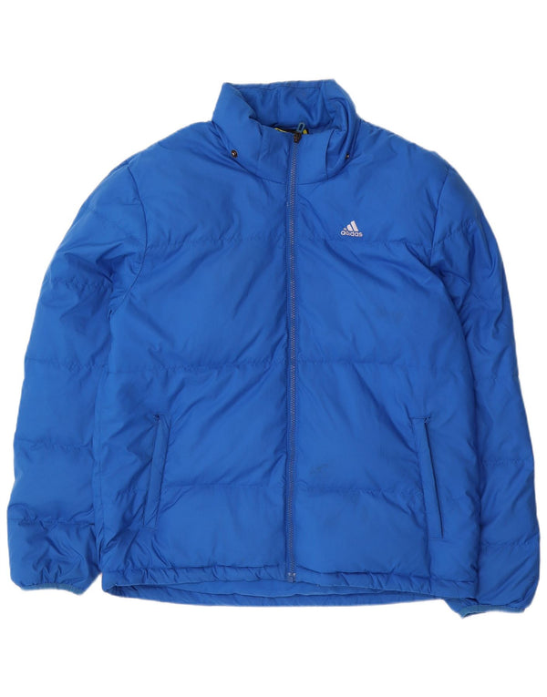 Adidas Chaqueta acolchada para hombre UK 38 Azul medio Poliéster