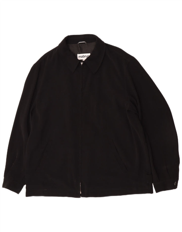 Mabrun Chaqueta Bomber para Hombre UK 42 XL Negro