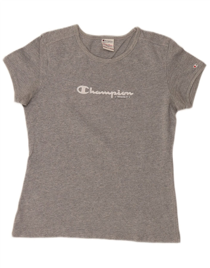 CHAMPION Camiseta con gráfico Heritage Classics para mujer UK 40 Grande Gris