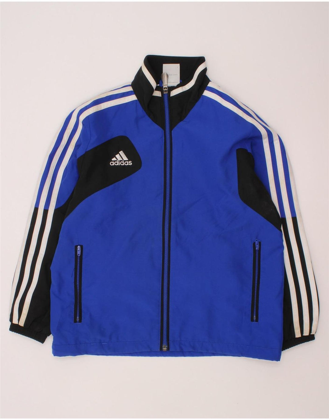 ADIDAS Chaqueta de chándal para niño 7-8 años Azul Colorblock Poliéster