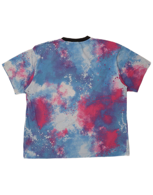 Adidas Hombre Camiseta Top Grande Multicolor Tie Dye Algodón