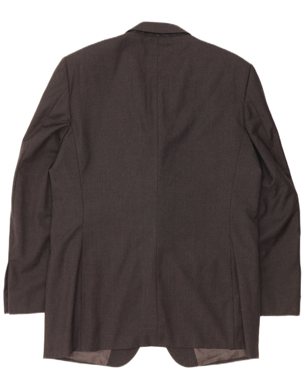 CARLO PIGNATELLI Chaqueta tipo blazer de 3 botones para hombre UK 40 Large Black Wool