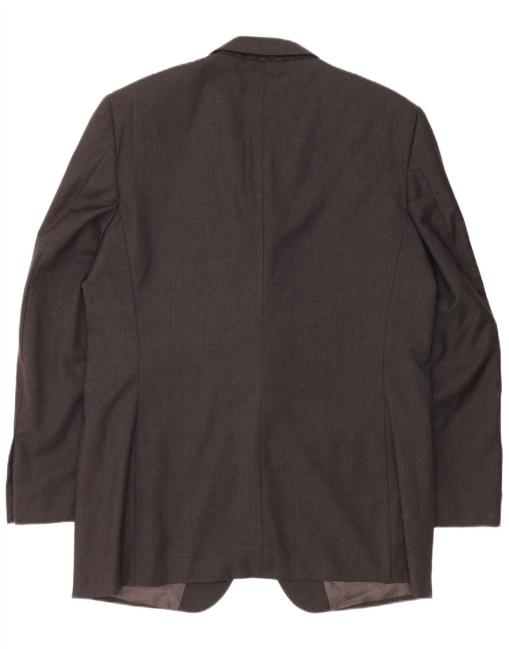 CARLO PIGNATELLI Chaqueta tipo blazer de 3 botones para hombre UK 40 Large Black Wool