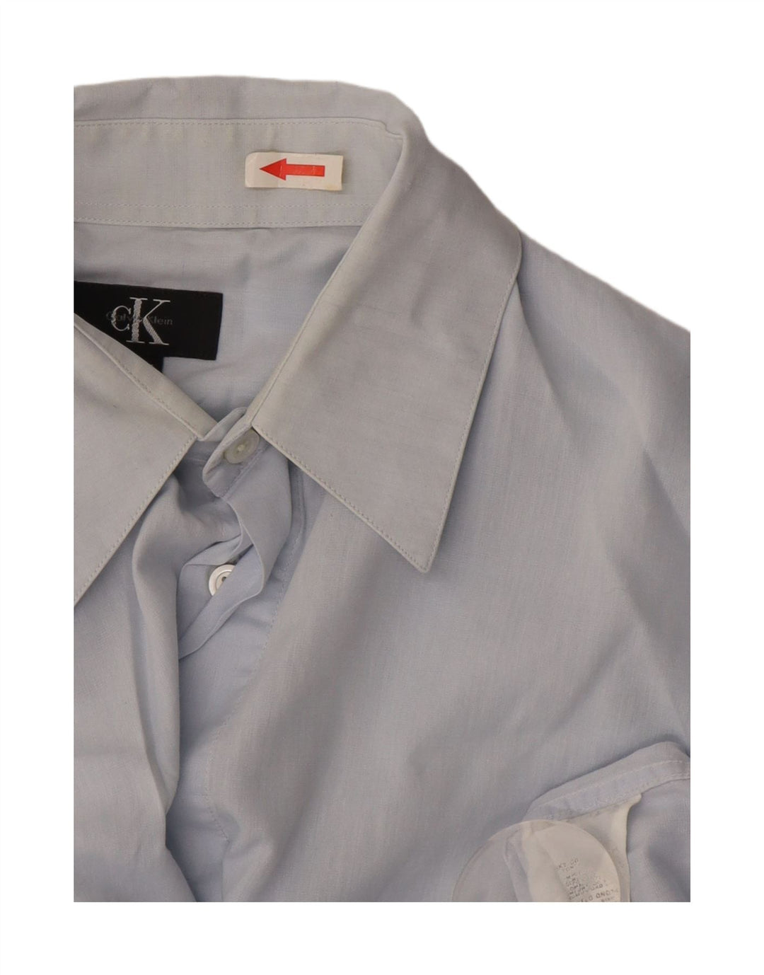 Calvin Klein Camisa para hombre Talla 41 Algodón azul medio