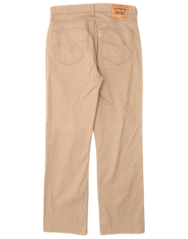 Levi's Hombre 752 Pantalones Casuales Rectos W32 L31 Algodón Beige