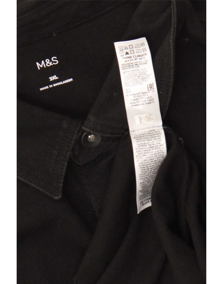 Marks & Spencer Camisa vaquera para hombre 3XL Algodón negro