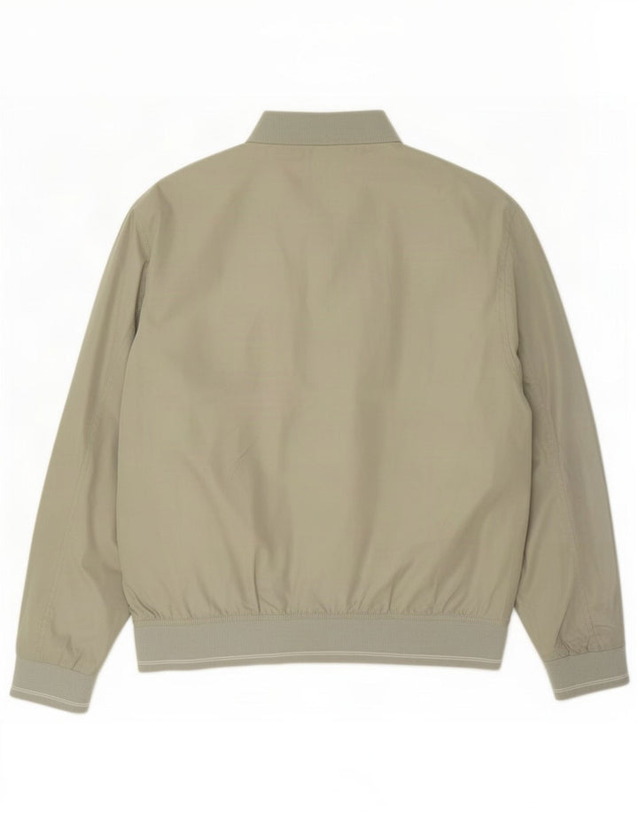 Marks & Spencer Chaqueta bomber de ajuste estándar para hombre UK 40 Grande Poliéster verde