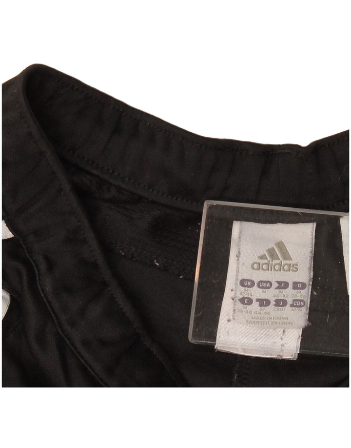 Adidas Pantalones de chándal gráficos para mujer UK 12/14 Mediano Negro Poliéster