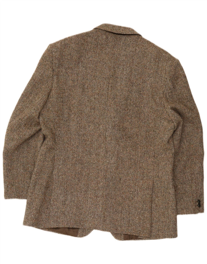 Harris Tweed Chaqueta tipo blazer de 2 botones para hombre UK 44 XL Lana marrón