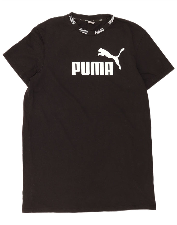Puma - Camiseta gráfica para hombre, talla grande, algodón negro