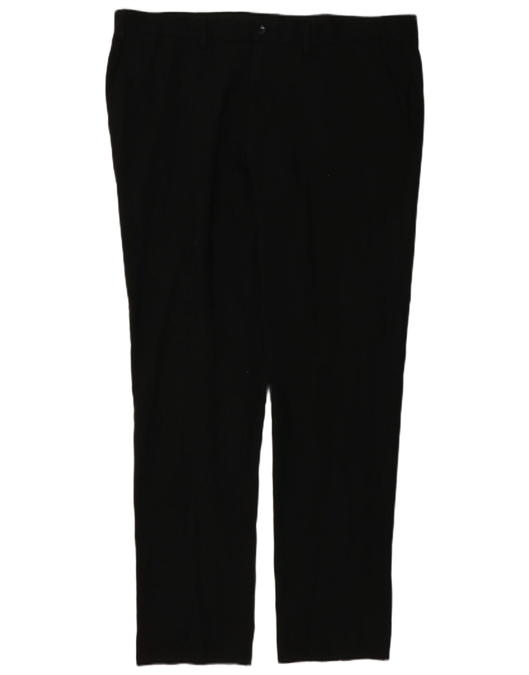 MARKS & SPENCER Pantalón chino ajustado para hombre W40 L33 Poliéster negro