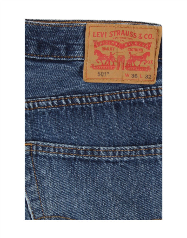 Levi's Hombre 501 Vaqueros Rectos W36 L32 Azul
