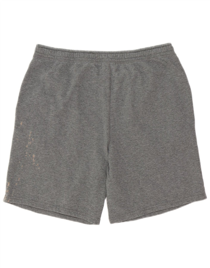 Eddie Bauer Pantalones cortos deportivos para hombre XL Algodón moteado gris