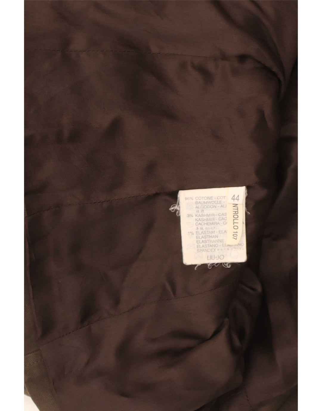 Chaqueta tipo blazer de 3 botones para mujer Liu Jo IT 44 Algodón marrón medio