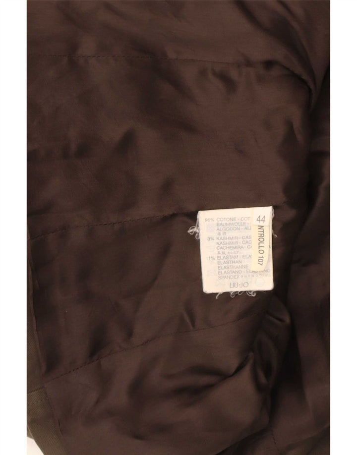 Chaqueta tipo blazer de 3 botones para mujer Liu Jo IT 44 Algodón marrón medio