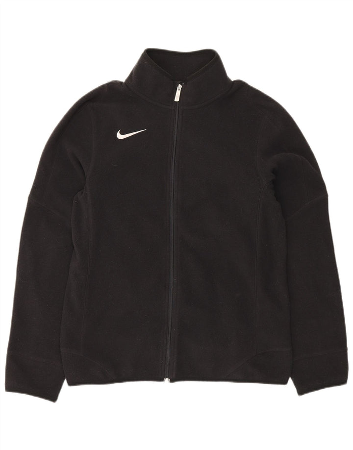 NIKE Chaqueta polar para hombre ES 36 Small Poliéster negro