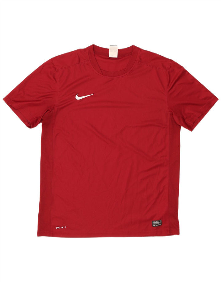 Nike - Camiseta Dri Fit para hombre, talla grande, poliéster granate