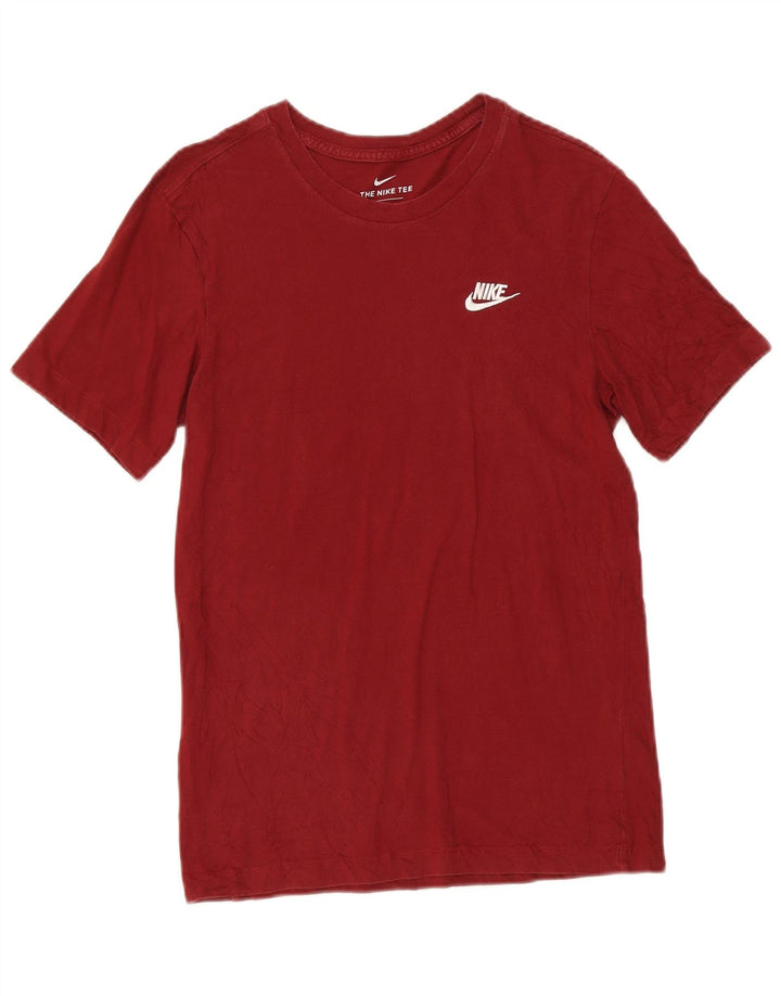 Camiseta Nike Hombre Top Small Borgoña Algodón