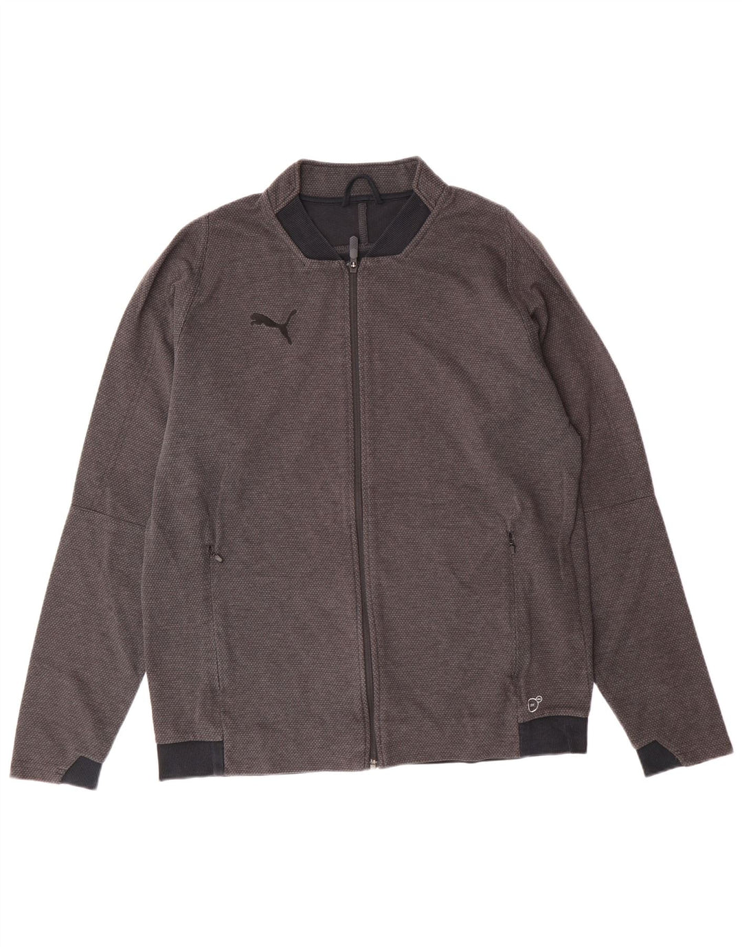 Puma Mens Chándal Top Chaqueta Grande Gris Algodón