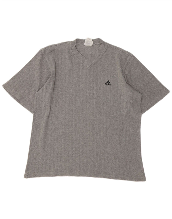 ADIDAS Camiseta para hombre Top Grande Gris Algodón