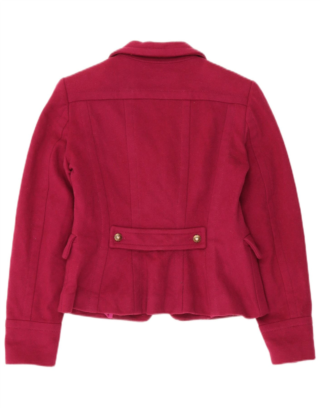 Gai Mattiolo Chaqueta Blazer De Doble Botonadura Para Mujer IT 42 Lana Rosa Mediana