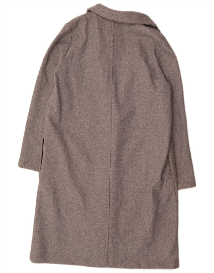 ZARA Mujer Abrigo Abierto ES 40 XL Poliéster Gris