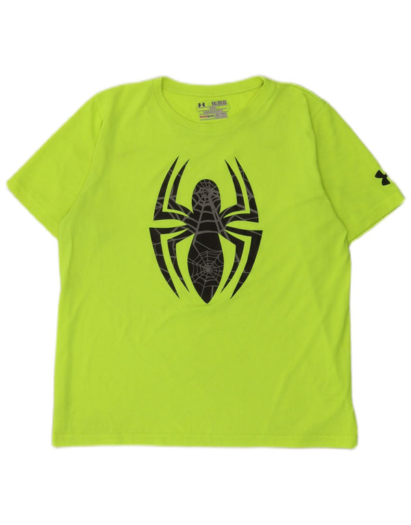 Under Armour Camiseta gráfica Heat Gear para niños 13-14 años XL Verde