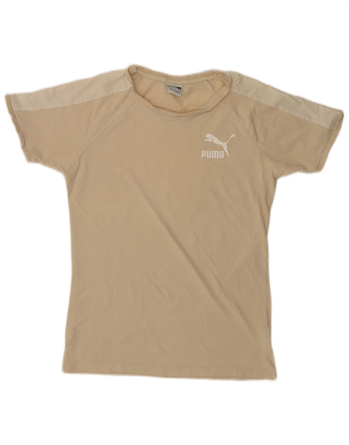Camiseta Puma Top Small Beige Colorblock para hombre