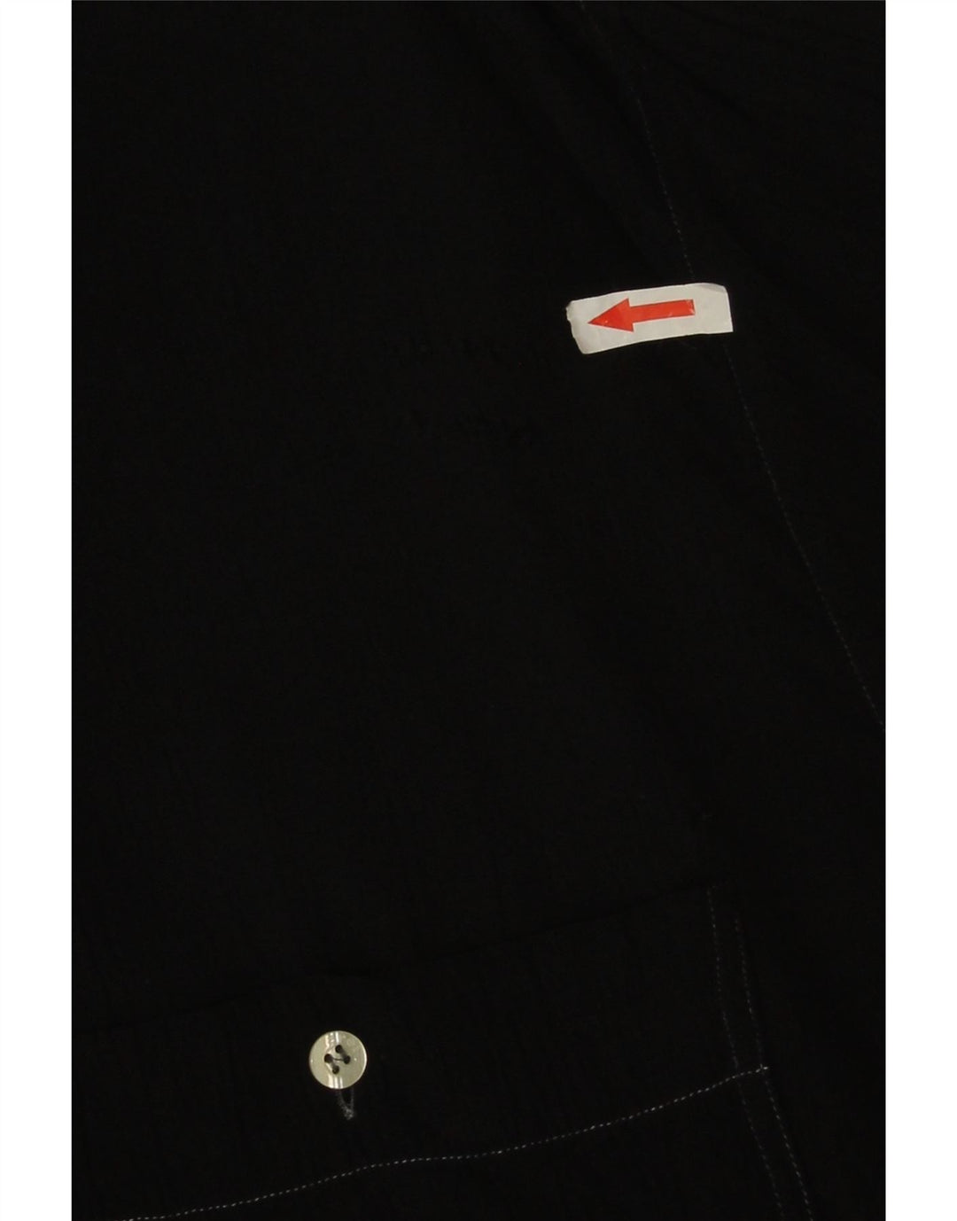 Cacharel Camisa alta de manga corta para hombre XL Negro