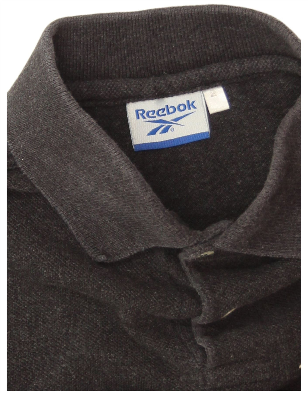 Polo Reebok Hombre Grande Gris Algodón